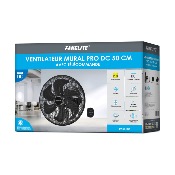 Ventilateur mural DC Pro 50 cm avec Télécommande - Noir