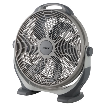 Ventilateur table/sol 50cm - Grilles plastiques - Gris