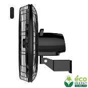 Ventilateur mural DC Pro 45cm avec télécommande - Noir
