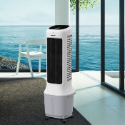 Rafraichisseur d'air DC 94 cm - Grille plastique - Réservoir 10L - Télécommande