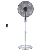 Ventilateur sur pied 40 cm - Chrome - Télécommande