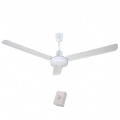 Brasseur d'air AC blanc 142 cm avec Variateur - 3 pales