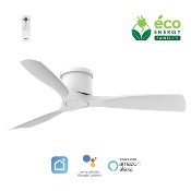 Brasseur d'air DC 132cm avec télécommande - 3 pales - Blanc