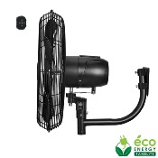 Ventilateur mural DC Pro 50 cm avec Télécommande - Noir