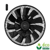 Ventilateur mural DC Pro 45cm avec télécommande - Noir