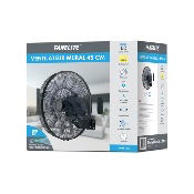 Ventilateur mural DC Pro 45 cm avec Télécommande - Noir