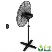 Ventilateur sur pied DC Pro 65 cm avec Télécommande - Noir