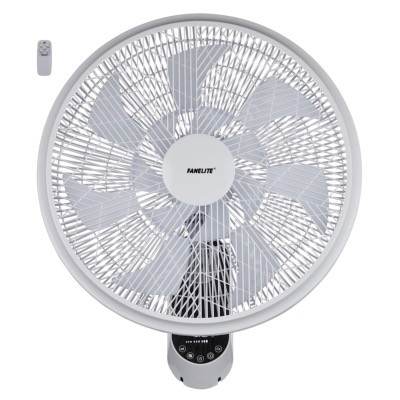 Ventilateur mural 45 cm - Blanc - Plastique - Télécommande