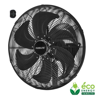 Ventilateur mural DC Pro 50 cm avec Télécommande - Noir