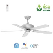 Brasseur d'air DC blanc 152 cm avec Télécommande - 5 pales