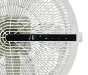 Ventilateur DC sur pied 40cm avec télécommande - Blanc